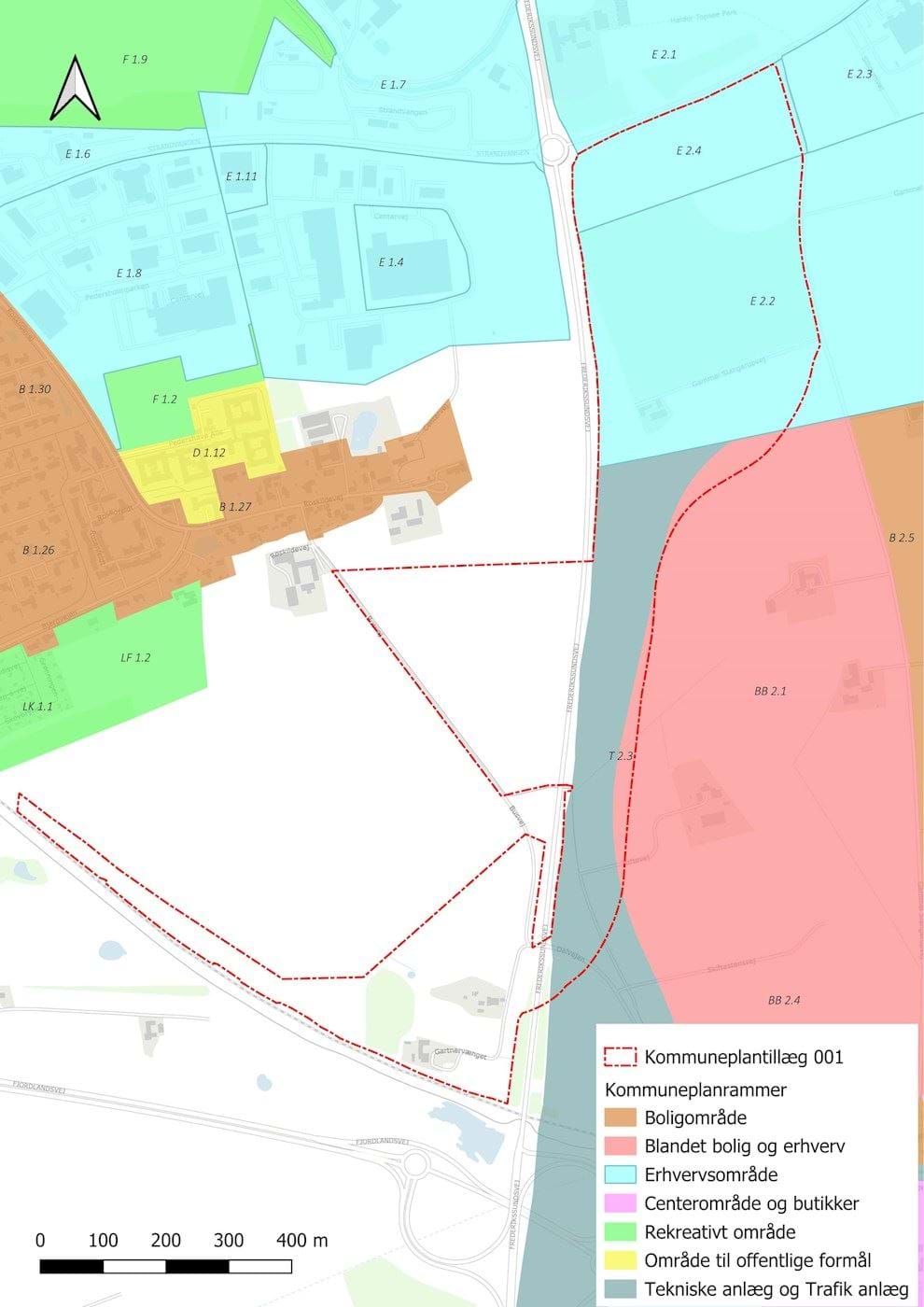 Eksisterende kommuneplanrammer